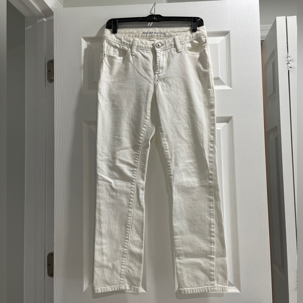 Banana Republic White Jeans
